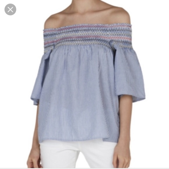 Beachlunchlounge Aurora Off the Shoulder Top Med M - Picture 1 of 7